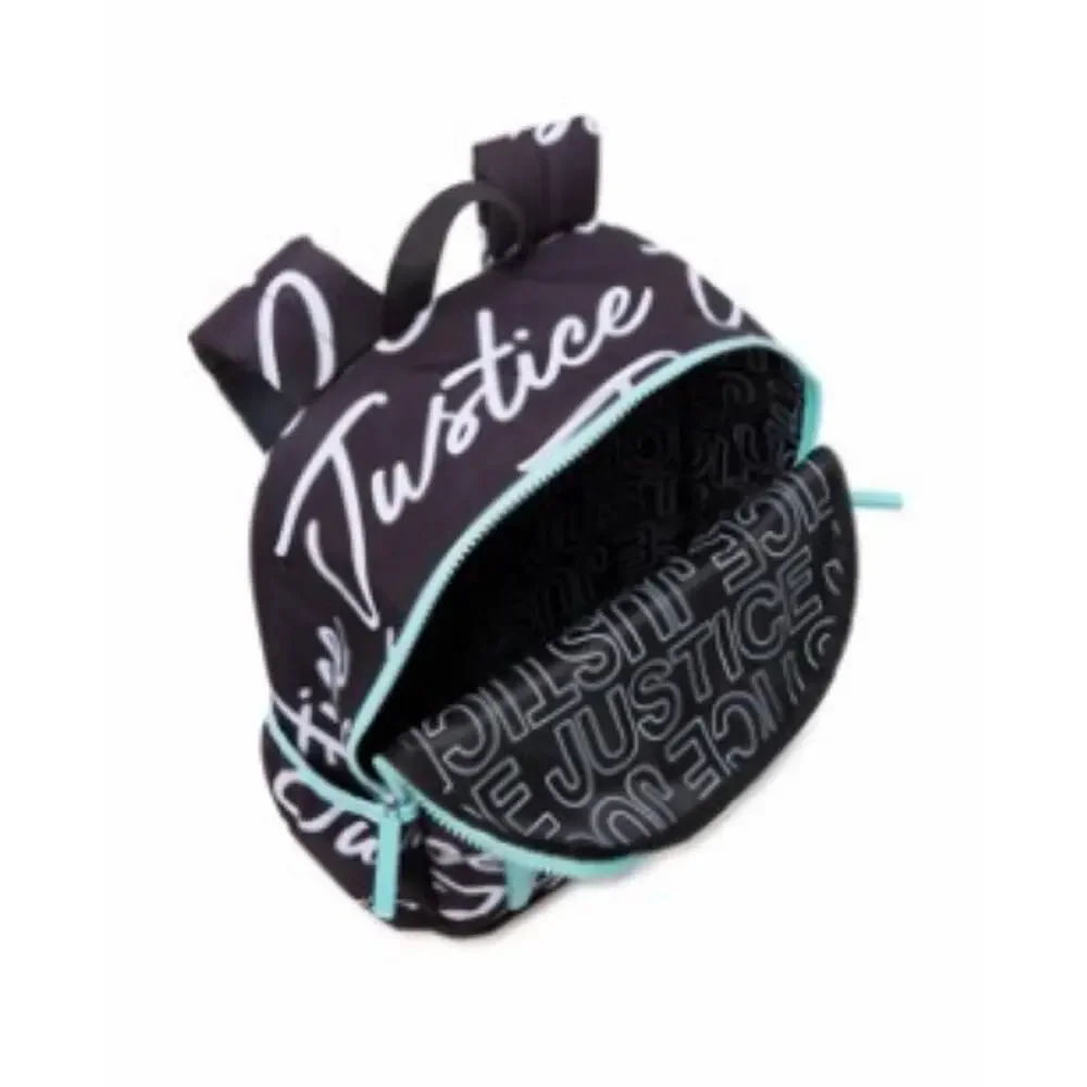 Girls Justice Backpack. School Bag, book bag, New with tags. Black and White